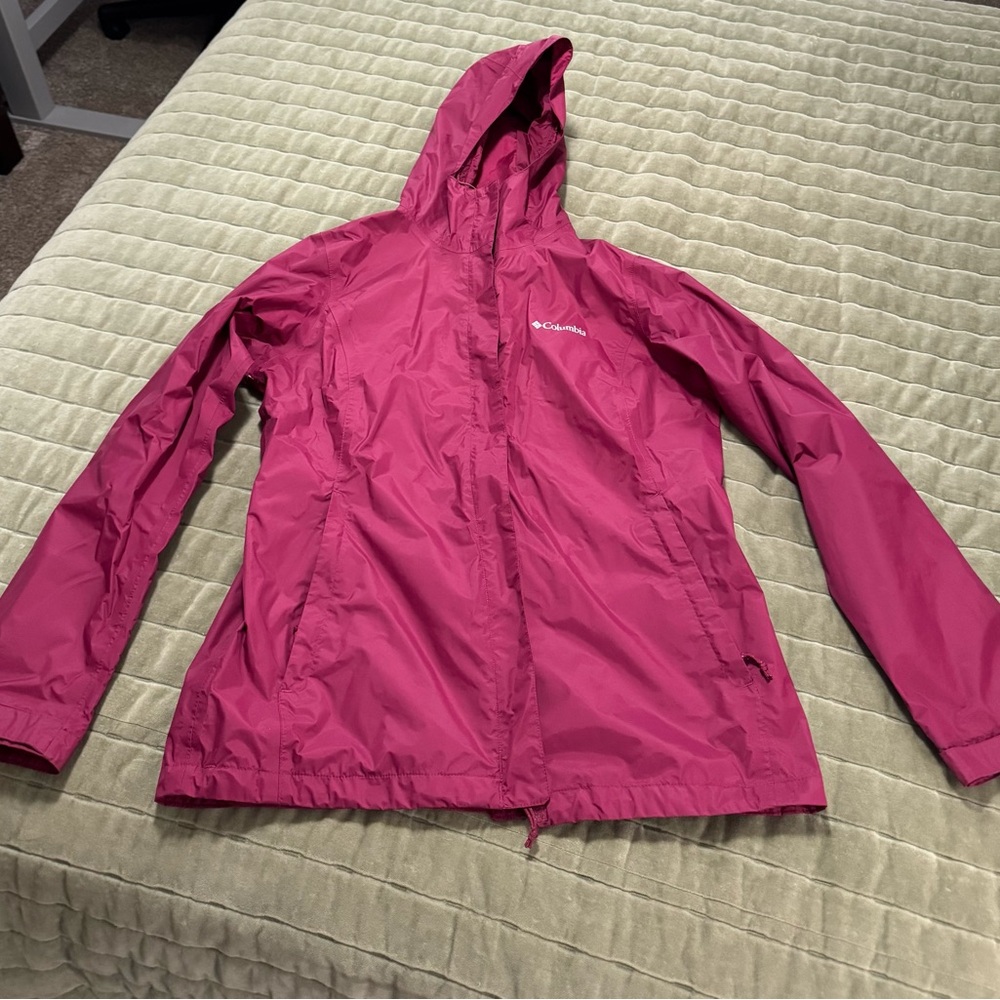 Columbia Women's Pink Rain Jacket